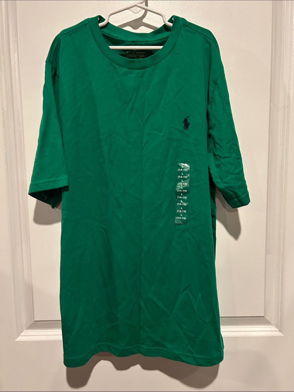 Polo by Ralph Lauren NWT Green Crewneck Tee with Embroidered Pony